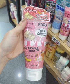 Tofu whitening body lotion facy